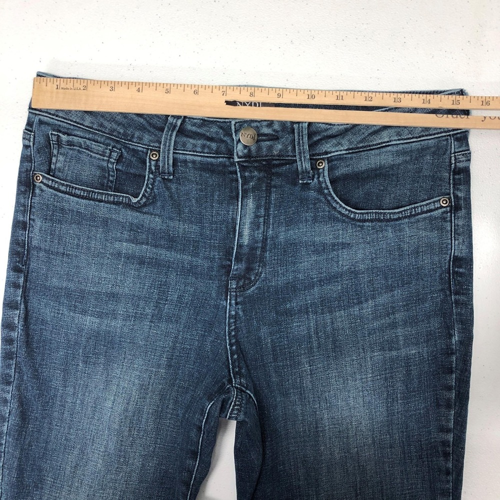 NYDJ Ami Skinny Jeans Womens 8 Blue Medium Wash Mid Rise Stretch Denim Pants Day - Picture 7 of 14